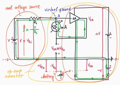 Finally, replace the 'op-amp man' with a real op-amp. Click to view full-size picture.