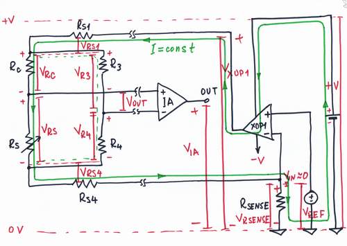 The whole circuit discussed.