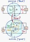 How do we build a passive voltage-to-current convertr? Click to view full-size picture.