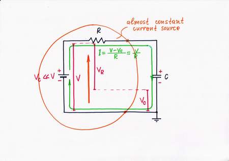 Electrical remedy 3: increase both the excitation Voltage V and the resistance R, in order to depreciate the influence of the voltage drop Vc. Click to view full-size picture.