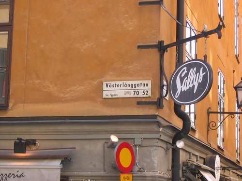 Of course, we began our walk with the famous Vasterlanggatan street.
